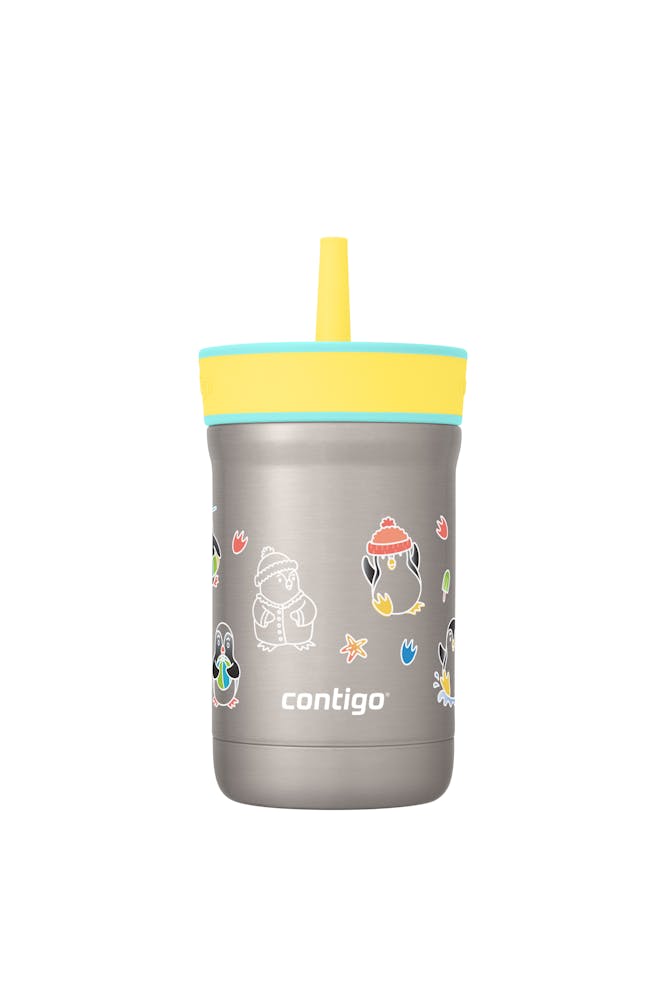 Kids Leighton Spill-Proof Stainless Steel Tumbler with Straw, 12oz M3