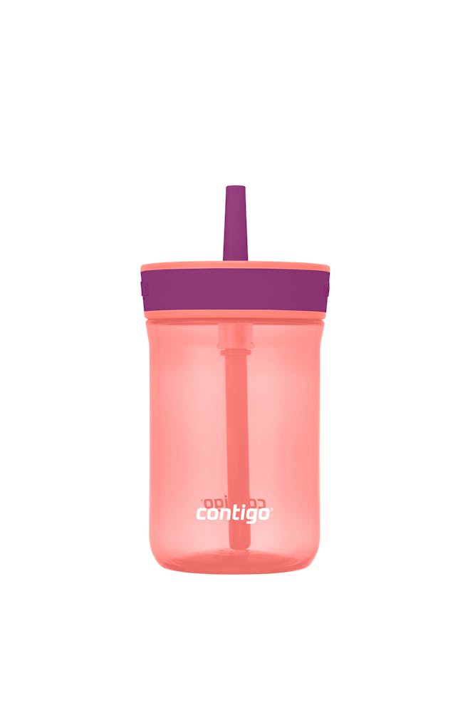 Kids’ Leighton Straw Tumbler with Spill-Proof Leak-Proof Lid, 14oz Q2