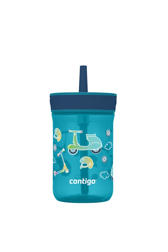 Kids’ Leighton Straw Tumbler with Spill-Proof Leak-Proof Lid, 14oz Q2