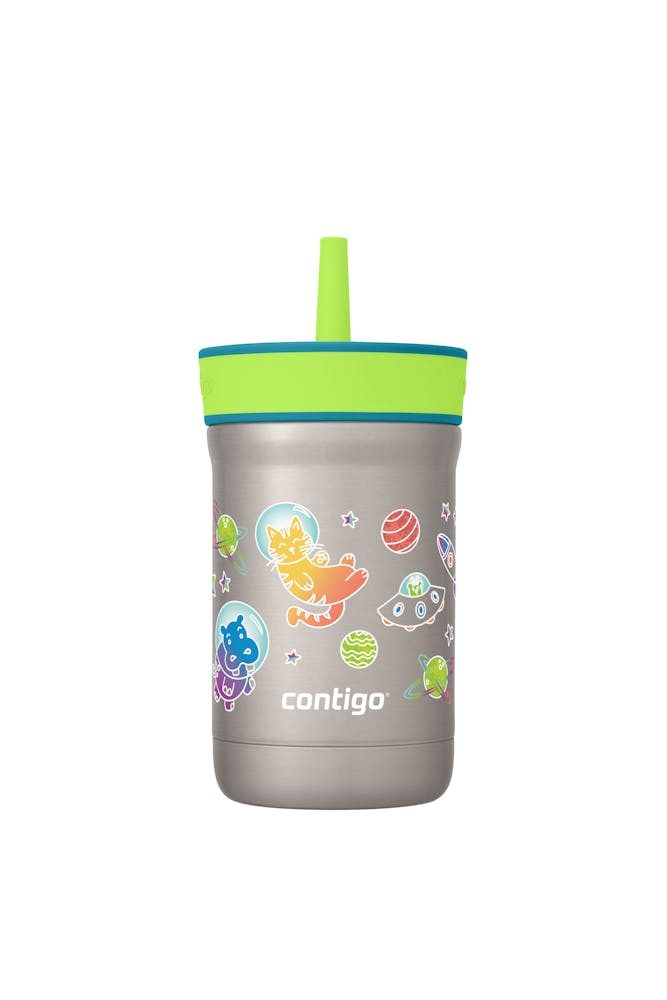 Kids Leighton Spill-Proof Stainless Steel Tumbler with Straw, 12oz M3