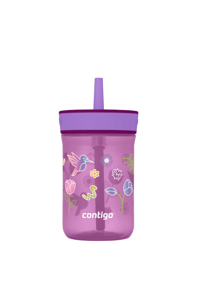 Kids’ Leighton Straw Tumbler with Spill-Proof Leak-Proof Lid, 14oz Q2
