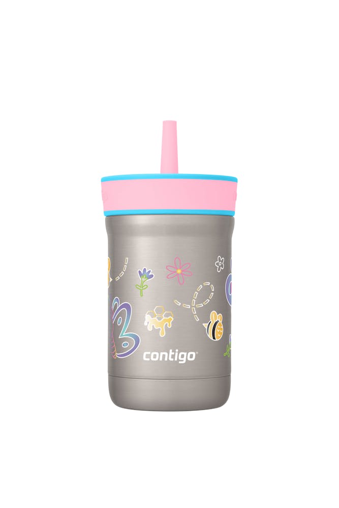 Kids Leighton Spill-Proof Stainless Steel Tumbler with Straw, 12oz M3